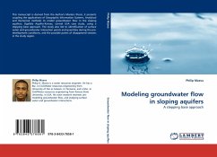 Modeling groundwater flow in sloping aquifers