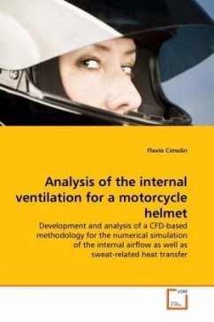 Analysis of the internal ventilation for a motorcycle helmet