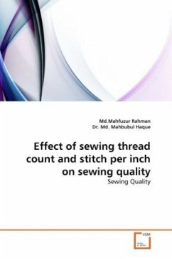 Effect of sewing thread count and stitch per inch on sewing quality