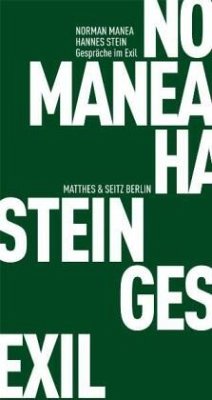 Gespräche im Exil - Manea, Norman;Stein, Hannes