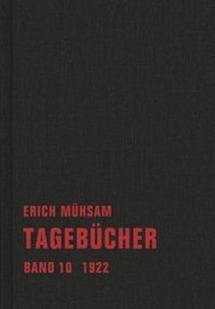 1922 / Tagebücher 10 - Mühsam, Erich