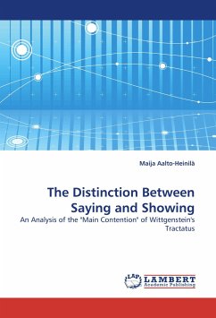 The Distinction Between Saying and Showing - Aalto-Heinilä, Maija