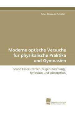 Moderne optische Versuche für physikalische Praktika und Gymnasien - Schaller, Peter Alexander