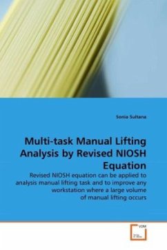 Multi-task Manual Lifting Analysis by Revised NIOSH Equation