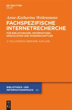 Fachspezifische Internetrecherche - Weilenmann, Anne-Katharina