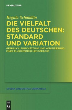 Die Vielfalt des Deutschen: Standard und Variation - Schmidlin, Regula