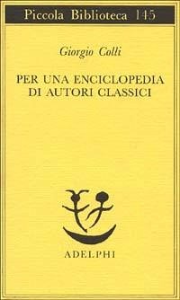 Cover Per una enciclopedia di autori classici