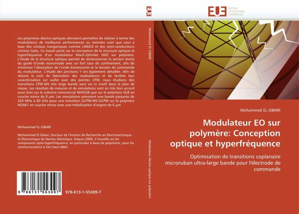 Modulateur EO sur polymère: Conception optique et hyperfréquence Modulateur EO sur polymère: Conception optique et hyperfréquence