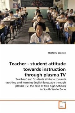 Teacher - student attitude towards instruction through plasma TV