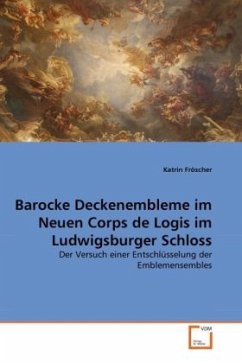 Barocke Deckenembleme im Neuen Corps de Logis im Ludwigsburger Schloss