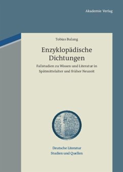 Enzyklopädische Dichtungen - Bulang, Tobias