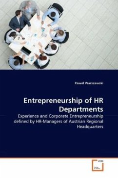 Entrepreneurship of HR Departments Entrepreneurship of HR Departments