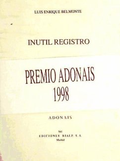 Inútil registro - Belmonte, Luis Enrique