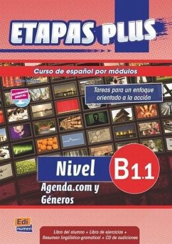 Etapas Plus B1.1 Libro del Alumno/Ejercicios + CD. Agenda.com Y Géneros - Equipo Entinema