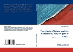 The effects of labour policies in Piedmont, Italy on gender equity