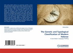 The Genetic and Typological Classification of Modern Hebrew - Kalev, Danny