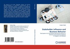 Stakeholder influence and Business Behavior - Singh, Sanjeev