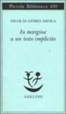 In margine a un testo implicito In margine a un testo implicito