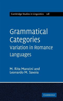 Grammatical Categories - Manzini, M. Rita; Savoia, Leonardo Maria