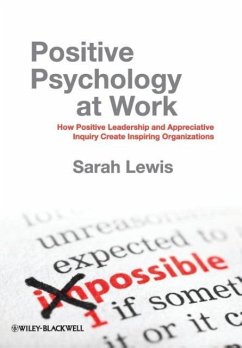 Positive Psychology at Work - Lewis, Sarah