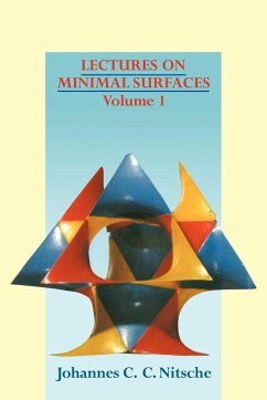 Lectures on Minimal Surfaces - Nitsche, Johannes C. C. (University of Minnesota, Minneapolis)