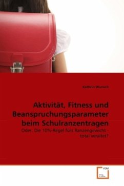 Aktivität, Fitness und Beanspruchungsparameter beim Schulranzentragen - Wunsch, Kathrin