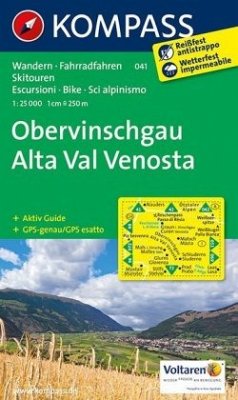 Cover Kompass Karte Obervinschgau. Alta Val Venosta