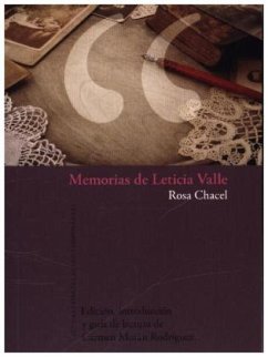 Memorias de Leticia Valle. - Chacel, Rosa
