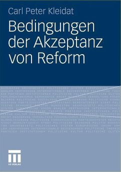Bedingungen der Akzeptanz von Reform - Kleidat, Carl P.