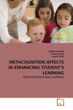 METACOGNITION AFFECTS IN ENHANCING STUDENT'S LEARNING - Akthar, Azeem;Zafar, Farzana;Afzal, Javaria