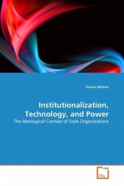 Cover Institutionalization, Technology, and Power