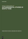 Autosegmental Studies in Bantu Tone