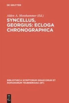 Syncellus, Georgius: Ecloga chronographica Cover Syncellus, Georgius: Ecloga chronographica
