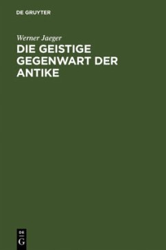 Cover Die geistige Gegenwart der Antike