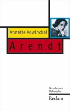 Hannah Arendt - Vowinckel, Annette