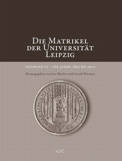 Cover Die Matrikel der Universität Leipzig