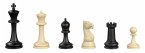 Philos 2015 - Schachfiguren Nerva, Königshöhe 95 mm, Kunststoff, schwarz creme, im Polybeutel