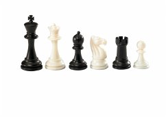 Philos 2010 - Schachfiguren Nerva, Königshöhe 95 mm, Kunststoff, schwarz weiß, gewichtet