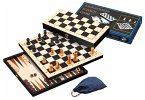 Philos 2514 - Schach Backgammon Dame Set, Feld 44 mm