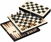 Philos 2514 - Schach Backgammon Dame Set, Feld 44 mm