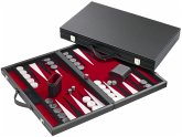 Philos 1720 - Backgammon, rot, groß, Kunstleder