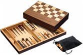Philos 2508 - Schach Backgammon Dame Set, Feld 32 mm, Magnetverschluss