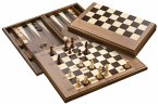Philos 2525 - Schach Backgammon Dame Set, Feld 50 mm, Magnetverschluss