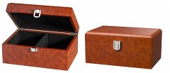 Philos 4632 - Schachfigurenbox, Wurzelholzoptik, 240 x 155 x 115 mm