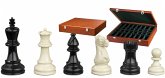 Philos 2272 - Schachfiguren Nero, schwarz weiß, Königshöhe 95 mm, in Holzbox