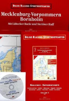 Delius Klasing-Sportbootkarten Mecklenburg-Vorpommern, Bornholm, m. CD-ROM, Planokarte