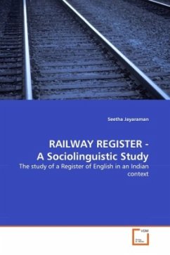 RAILWAY REGISTER - A Sociolinguistic Study