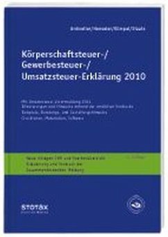 Cover Körperschaftsteuer-, Gewerbesteuer-, Umsatzsteuer-Erklärung 2010