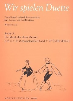 Cover Wir spielen Duette Reihe A Band 1 für 2 Blockflöten (SA)