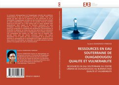 Cover RESSOURCES EN EAU SOUTERRAINE DE OUAGADOUGOU QUALITE ET VULNERABLITE
